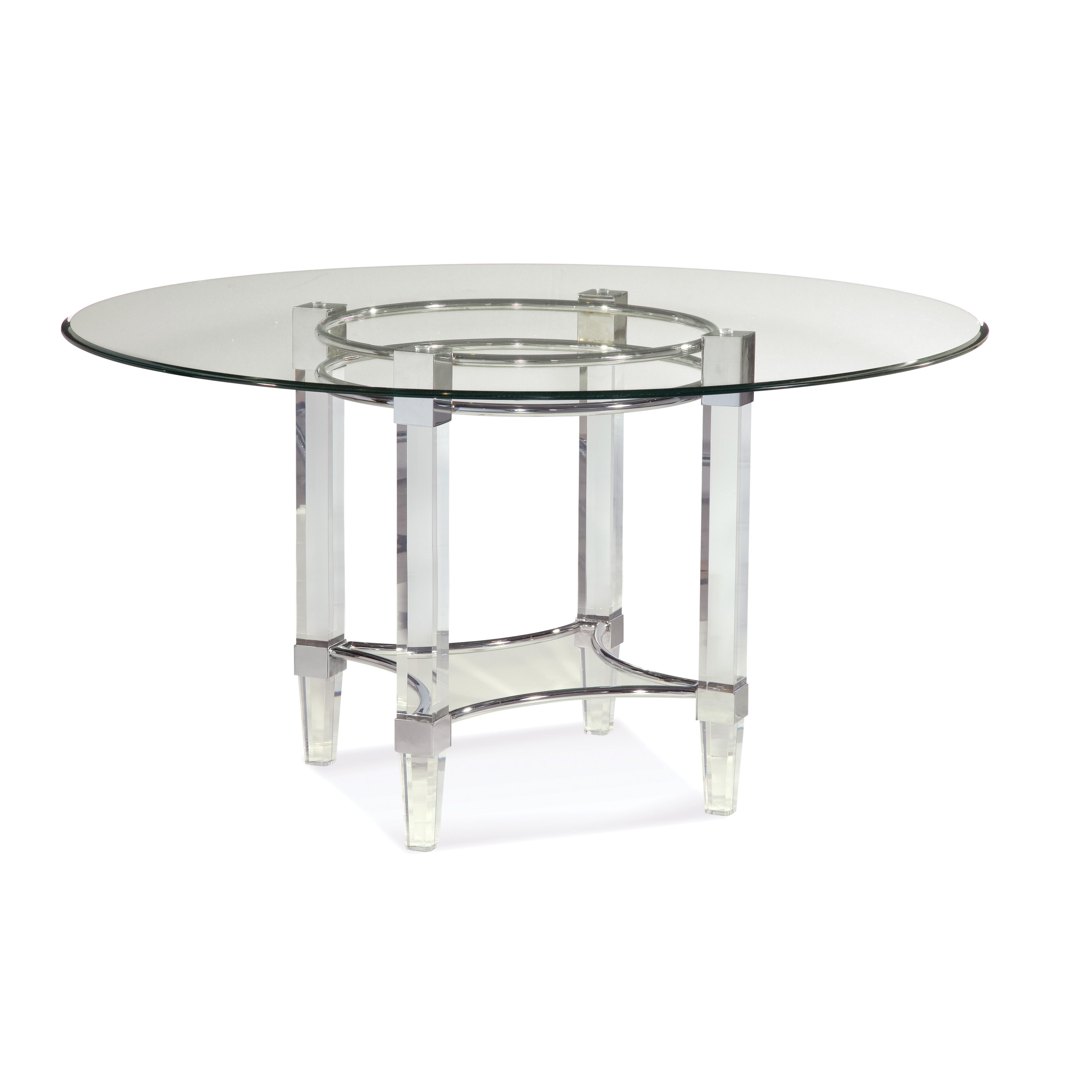 Bassett Mirror Thoroughly Modern 2929700095 Cristal Round Dining